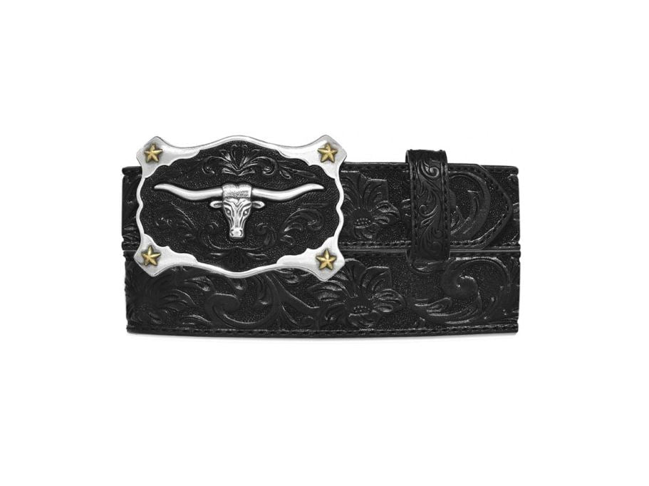 Justin Black Classic Longhorn Mens Belt C11193