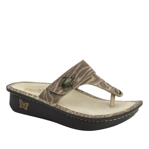 Alegria Beige and Brown Carina Sea Turtle Womens Sandals CAR-7538