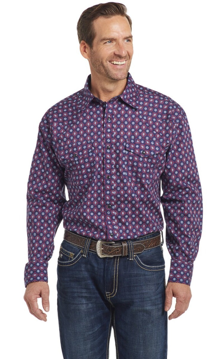 Cripple Creek Cowboy Up  Long Sleeve Woven Shirt with Starch Finish CB00314