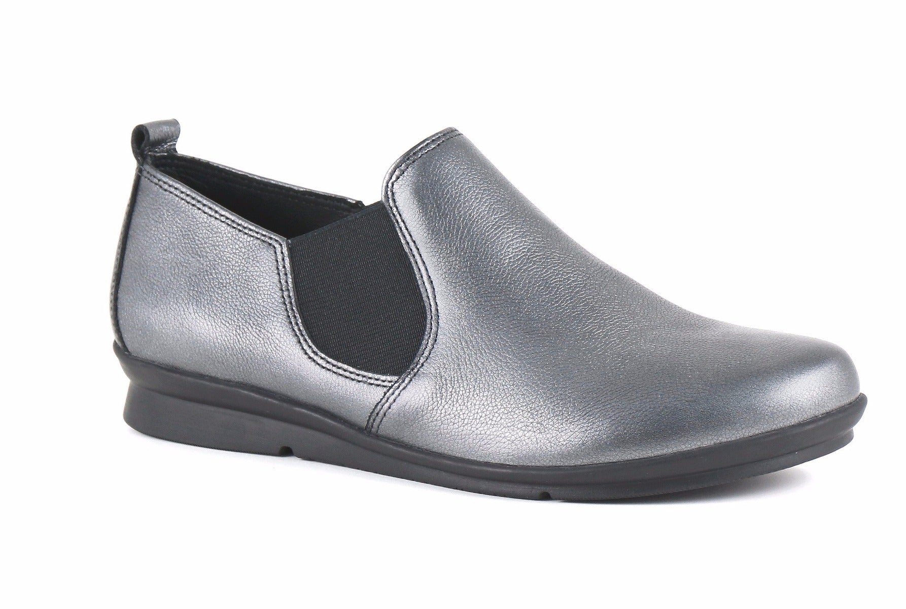 Bussola Cira Pewter Slip On Womens Loafer Shoes Cira-Pewter