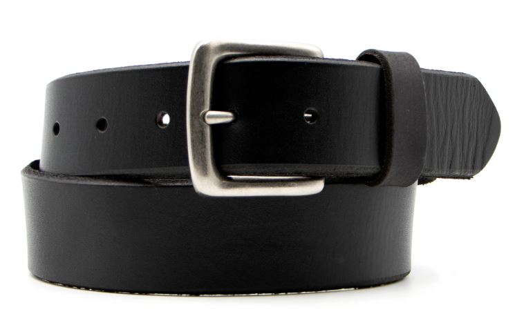 AndWest Black Beveled Edge 1 1/2 Inch Belt CJ105-01