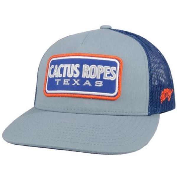 Hooey Blue and Orange Cactus Ropes Trucker Hat CR71