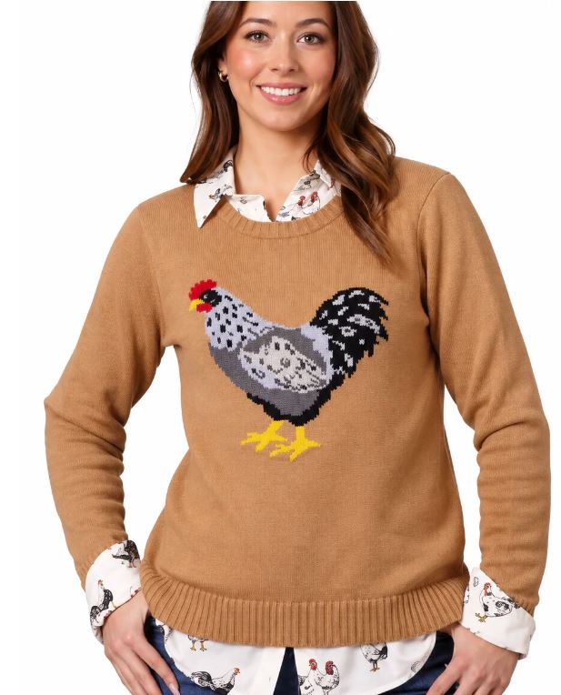 Cotton & Rye Tan 'The Hen House' Sweater CRK938CH