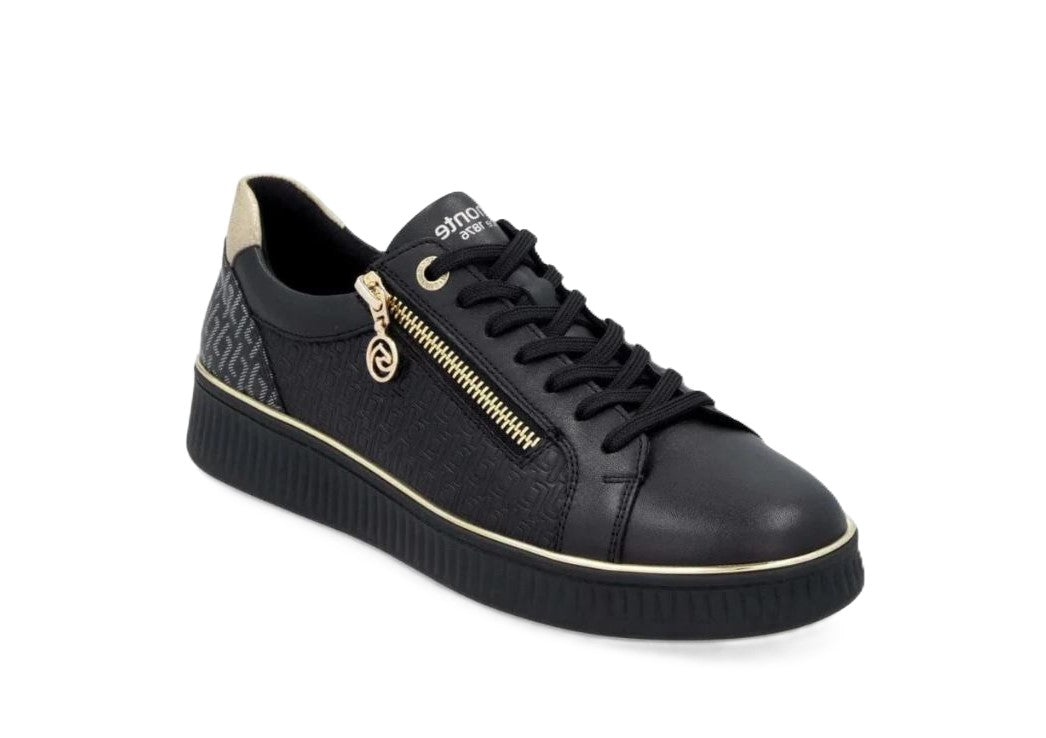 Remonte Black/Gold Noelani Women's Low Top Sneakers D2E00-03