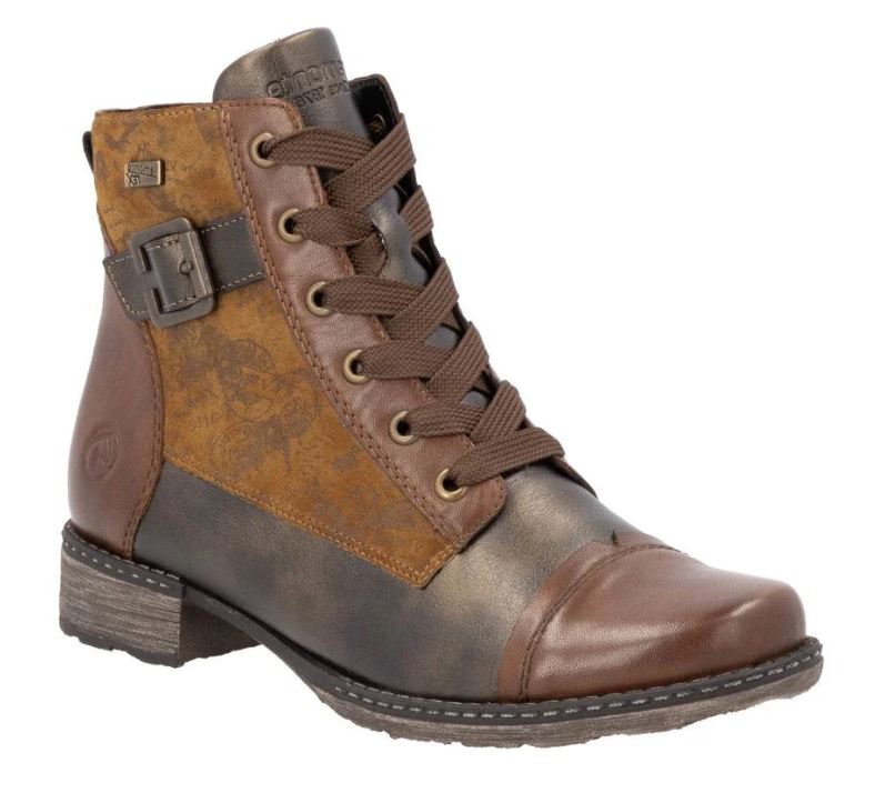 Remonte Brown Chandra Women's Waterproof Side Zip Boots D4381-24
