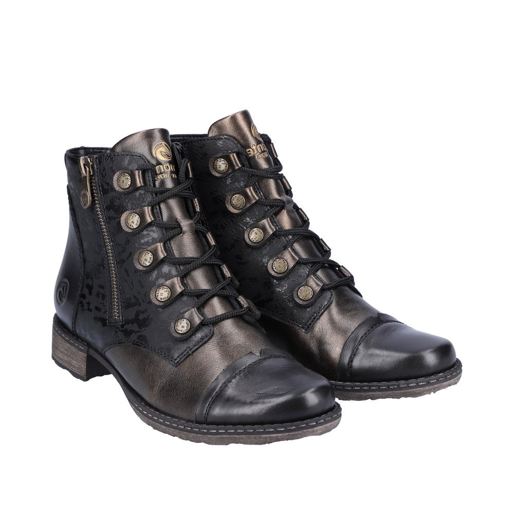 Rieker Schwarz/Antik/Schwarz/Schwarz Chandra Women's Boots D4391-02