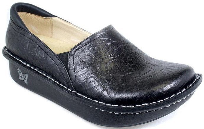 DEB-531 Debra Embossed Leather Rose Professional Alegria Womens Shoes