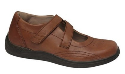 14370-82 Orchid Tan Comfort Velcro Drew Womens Shoes