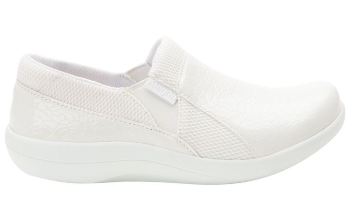 Alegria Flourish White Duette Nursing Shoes DUE-956