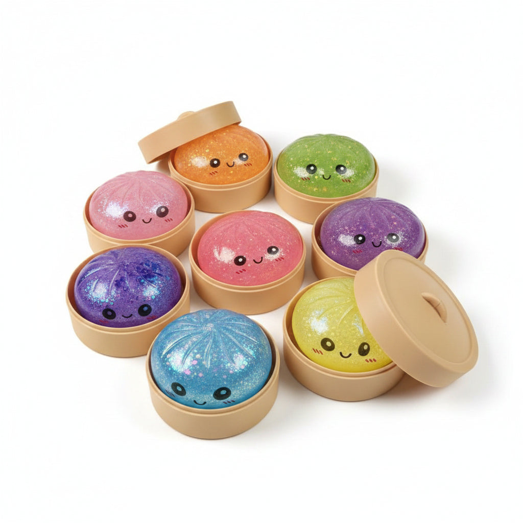 Glitter Squishy Dumpling Toy 9150GSD24PCS