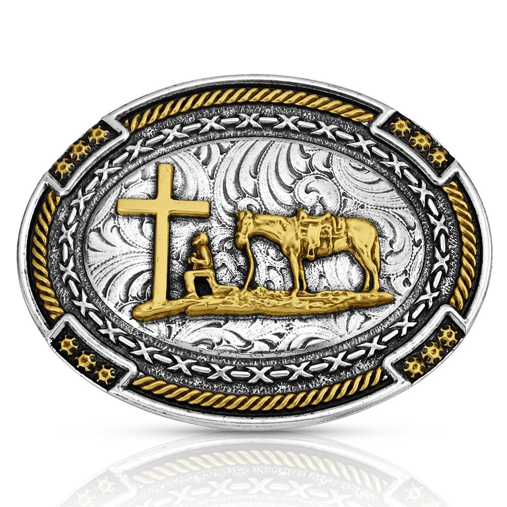 Montana Silversmiths Cowboy Credence Buckle A1074P