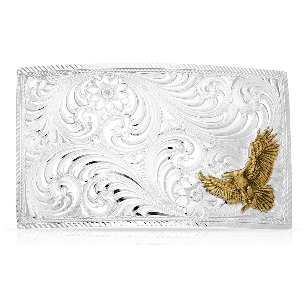 Montana Silversmiths Work Hard American Made Belt Buckle AM21000