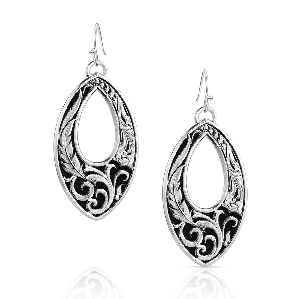 Montana Silversmiths Shadow & Shine American Made Dangle Earrings AMER6419