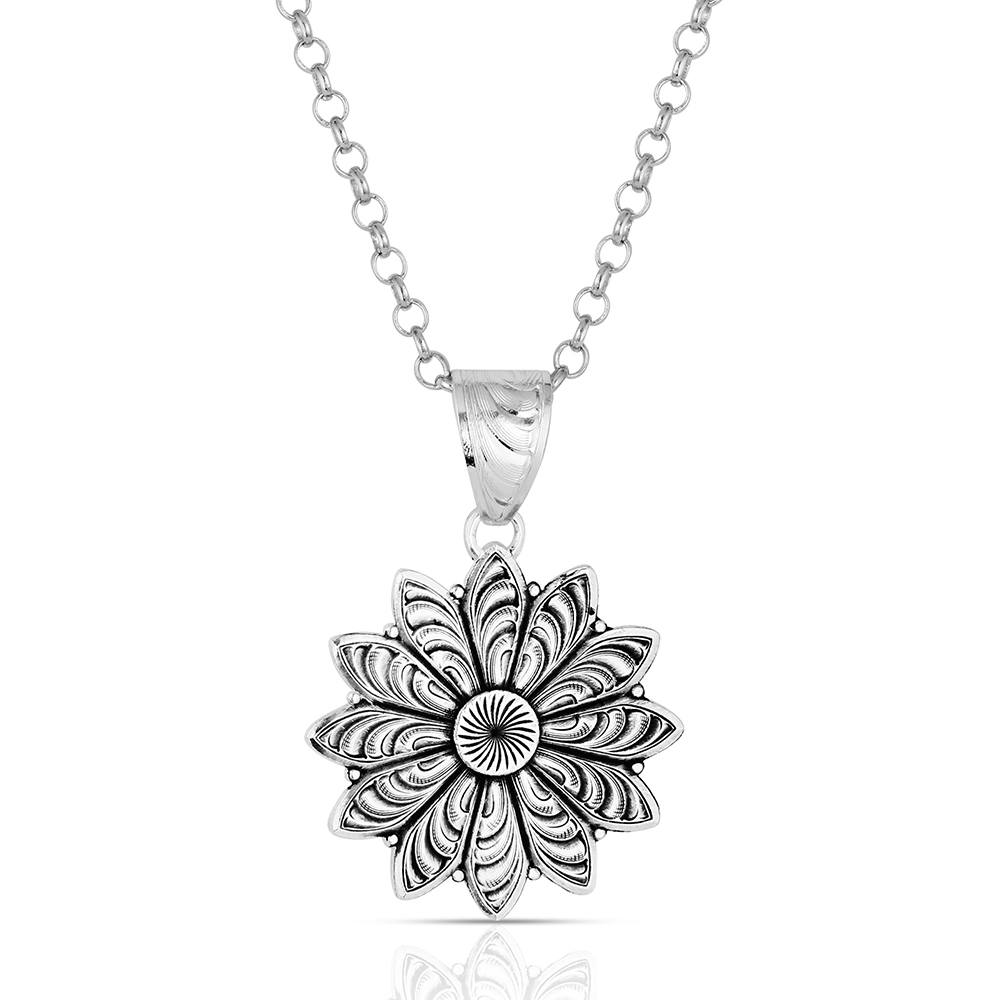 Montana Silversmith Flower Rowel Necklace NC6416
