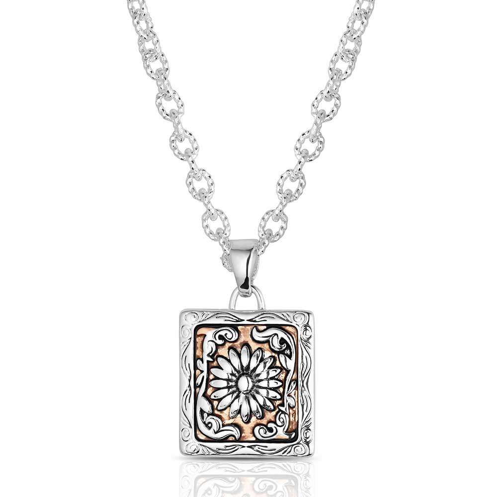 Montana Silversmiths Ranch House Floral Necklace NC6464