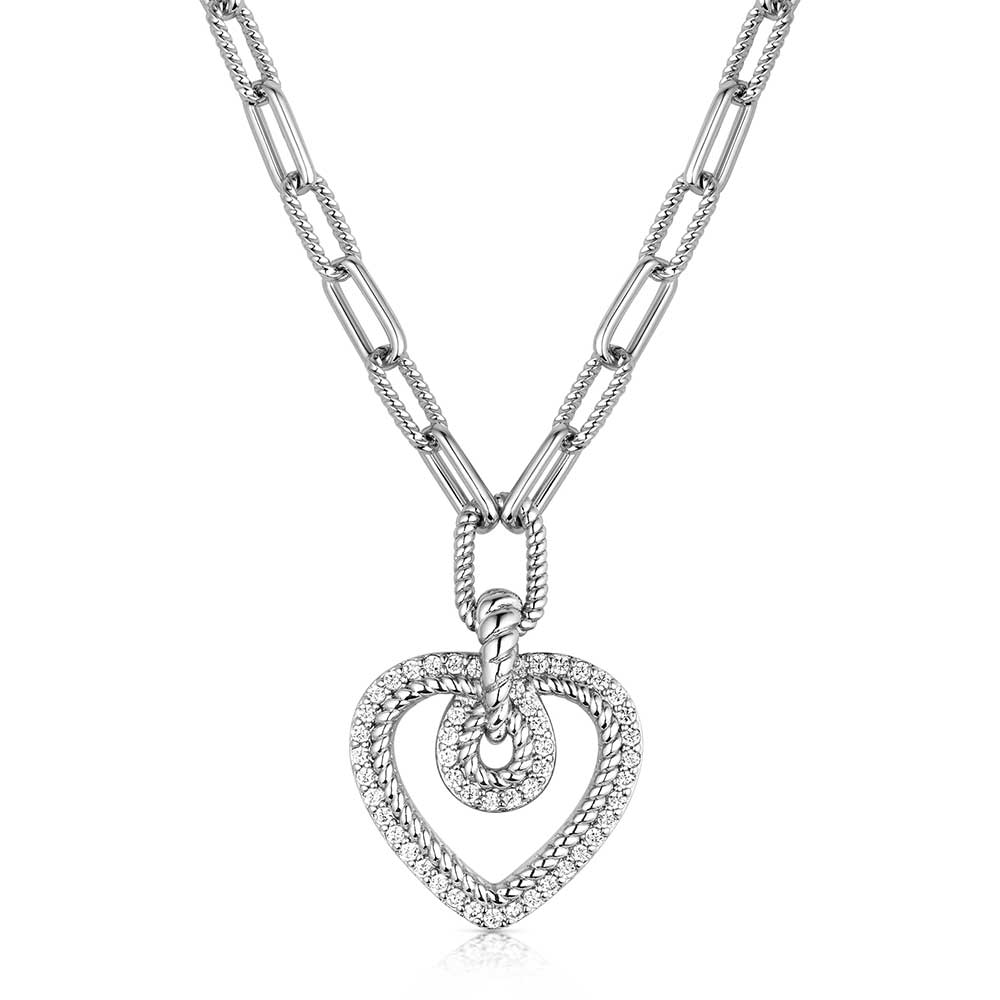 Montana Silversmiths Heart of Radiance Crystal Necklace NC6472