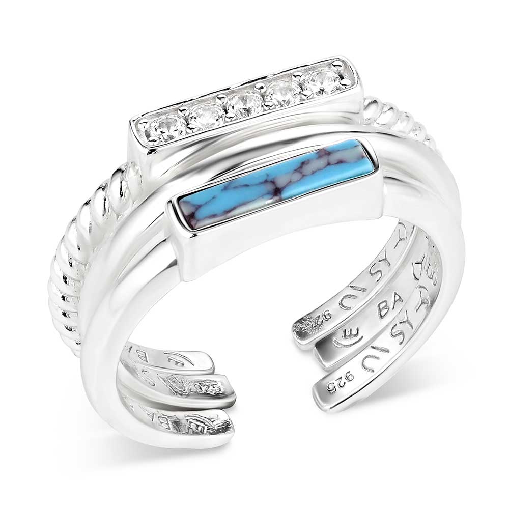 Montana Silversmiths Triple Threat Stacked Ring Set RG6218