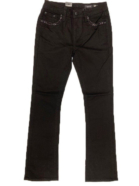 J-grace Grace in LA Easy Fit Women's Aztec Rhinestone Pocket Design