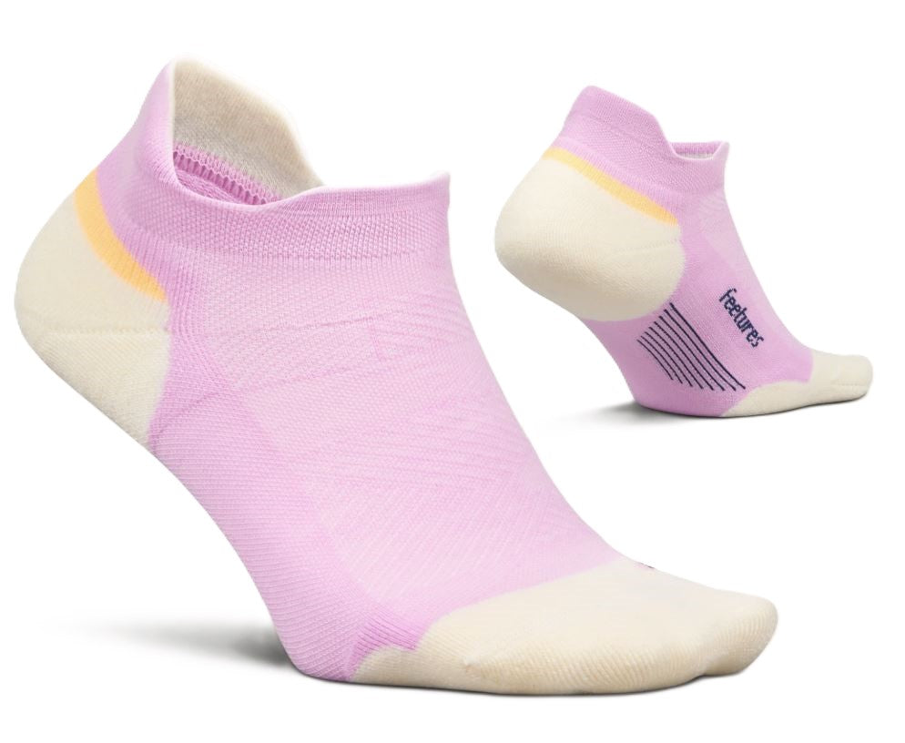 Feetures Pink Citrus Elite Max Cushion Tab No Sho Socks EC502864