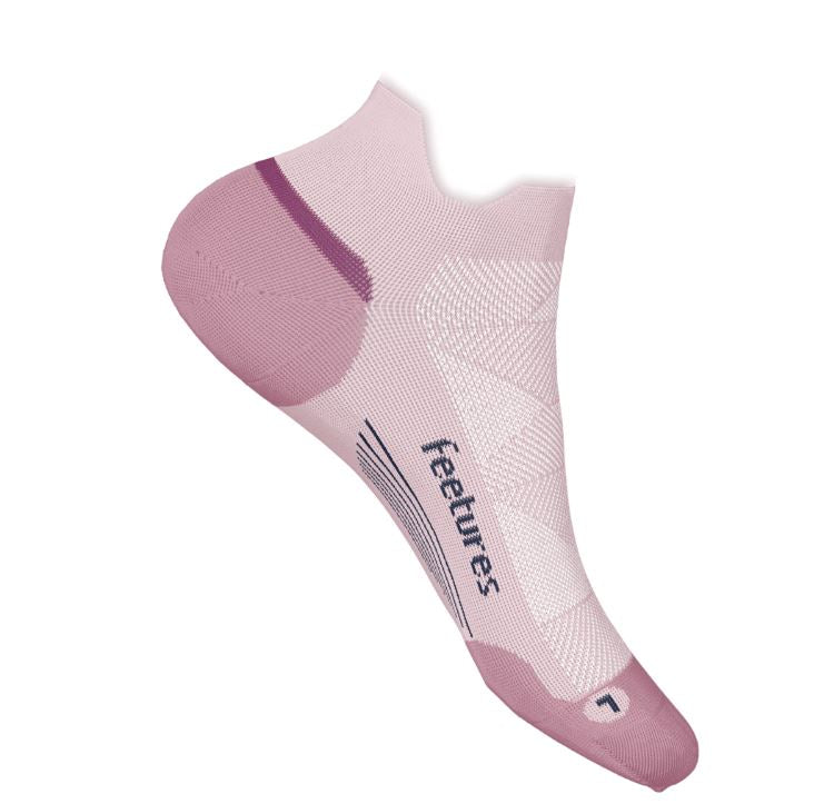 Feetures Pink Salt Elite Max Cushion Tab Socks EC5028933