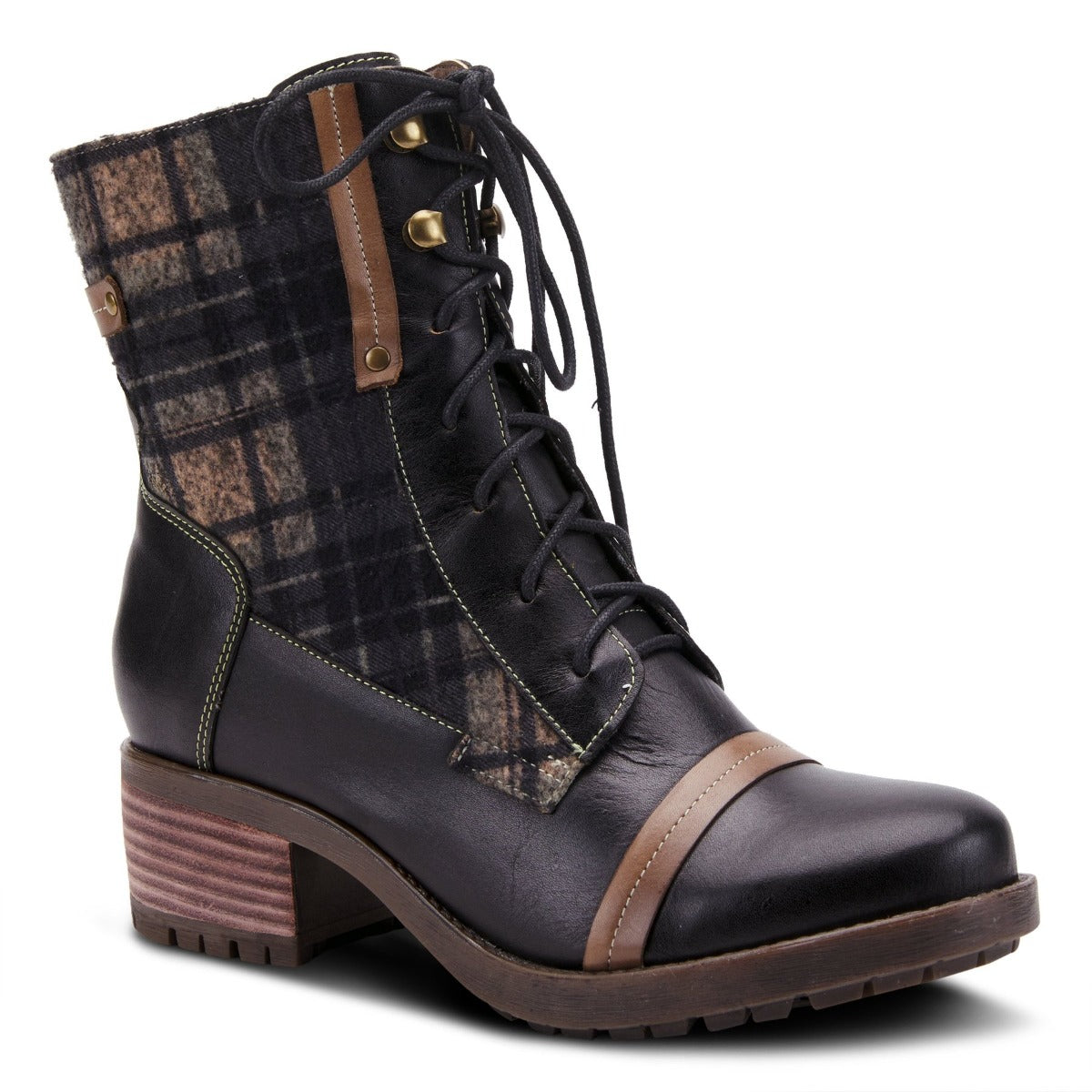 La'Artiste Black Multi Eguine Womens Bootie