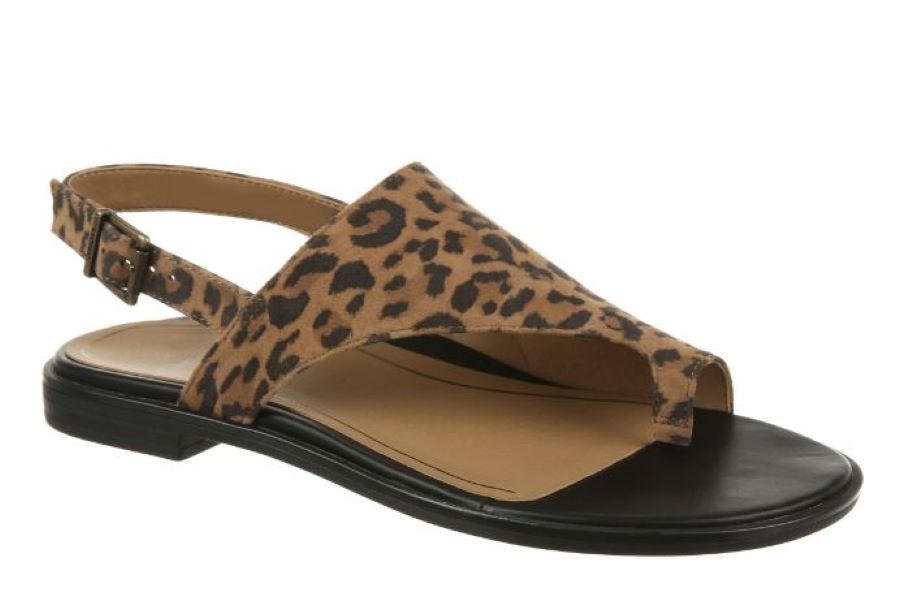 Vionic Toffee Leopard Ella Womens Sandals ELLA-TOFFEE