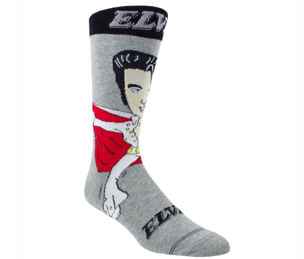 Perri Elvis White Suit Cape Cartoon Socks (1 pair) EPC001-050