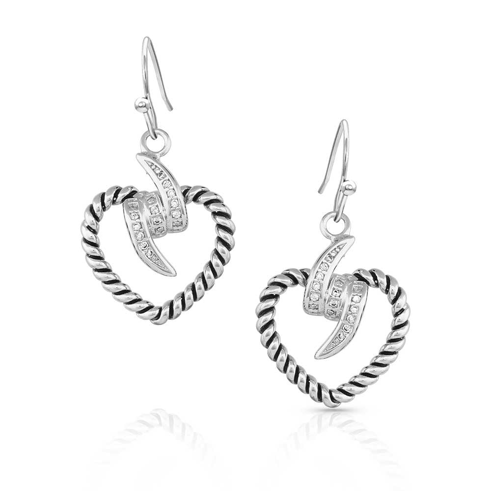 Montana Silversmiths Electric Love Heart Earrings ER5299