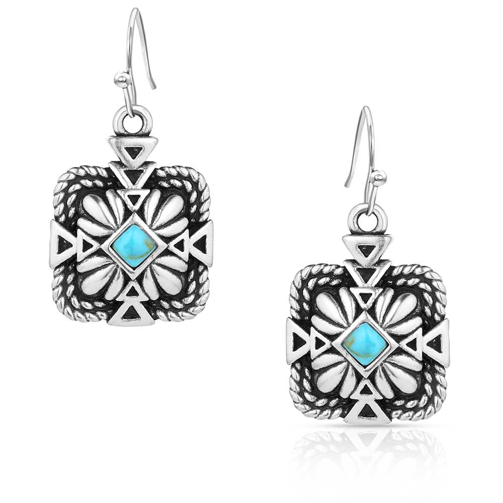 Montana Silversmiths Desert Sage Turquoise Earrings ER6116
