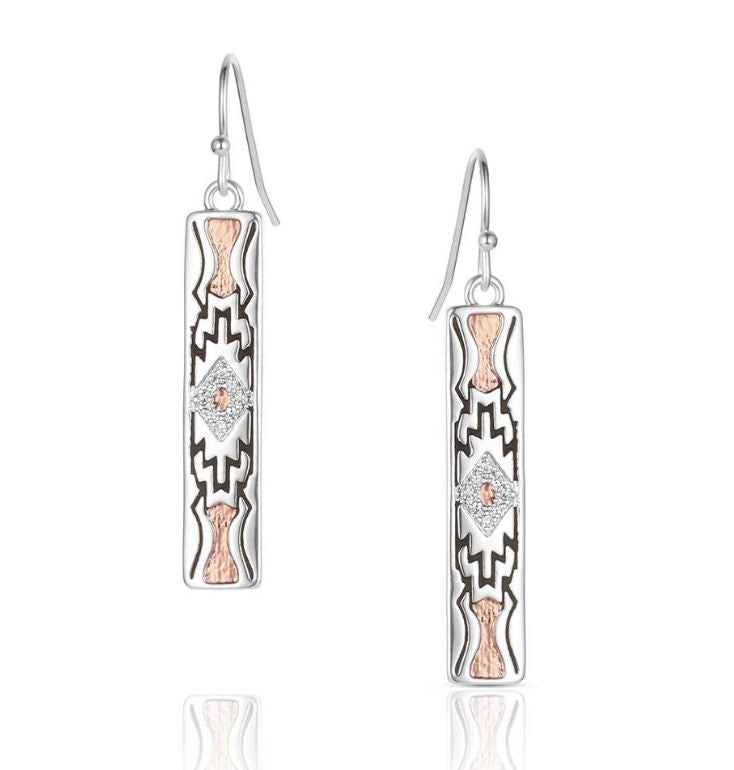 Montana Silversmiths Golden Horizon Bar Earrings ER6306