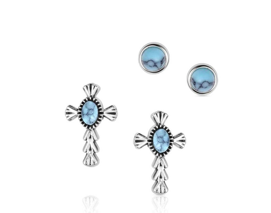 Montana Silversmiths Unbroken Faith Earring Set ER6319