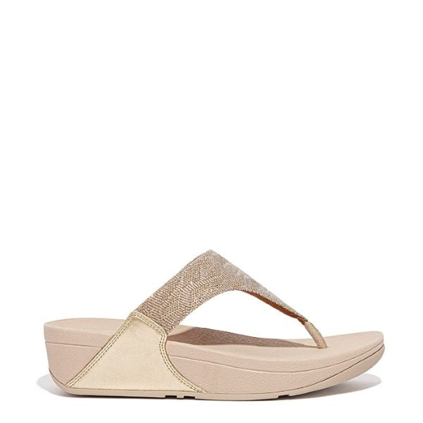 Fitflop Platino Lulu Glitz Womens Toe Post Thong Sandals ET9-675
