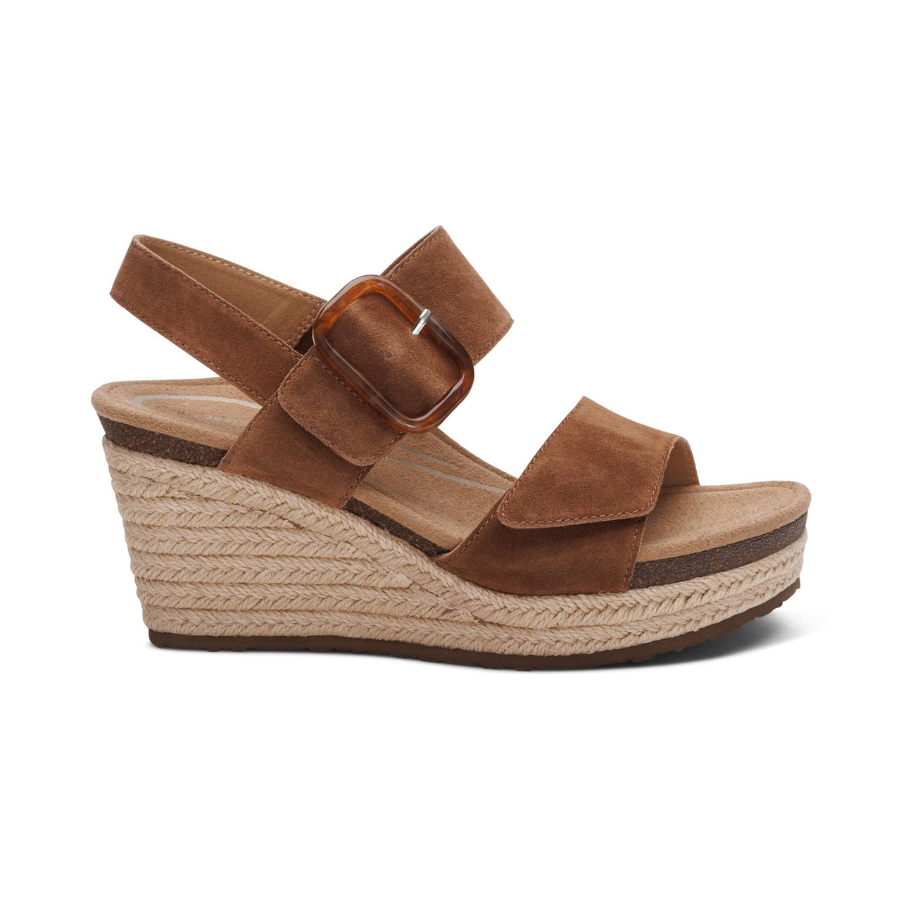 Aetrex Scotch Ashley Women's Arch Support Wedge Sandals EW798