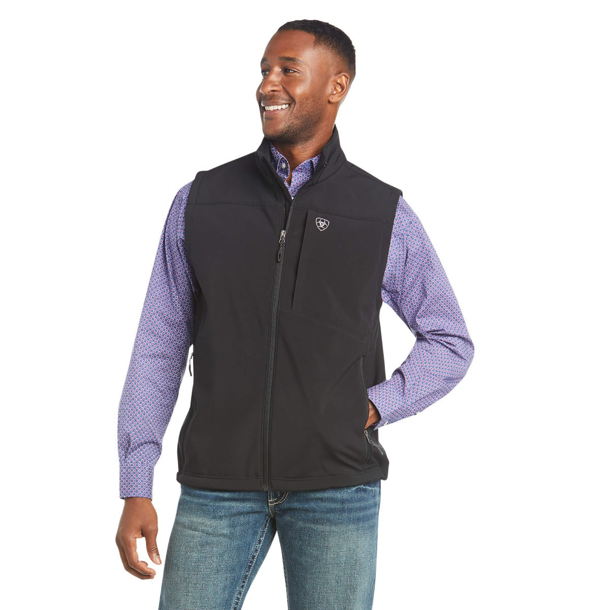 Ariat Black Vernon 2.0 Softshell Mens Vest 10023335