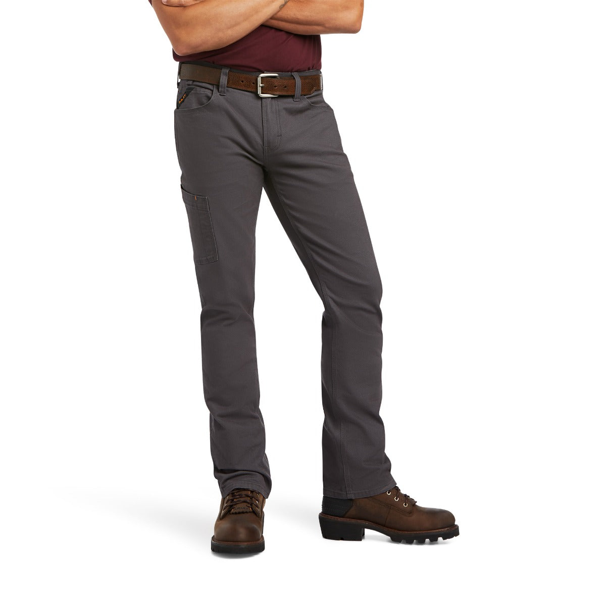 Ariat Rebar Grey Rebar M7 DuraStretch Men's Made Tough Straigh Pants 10036733