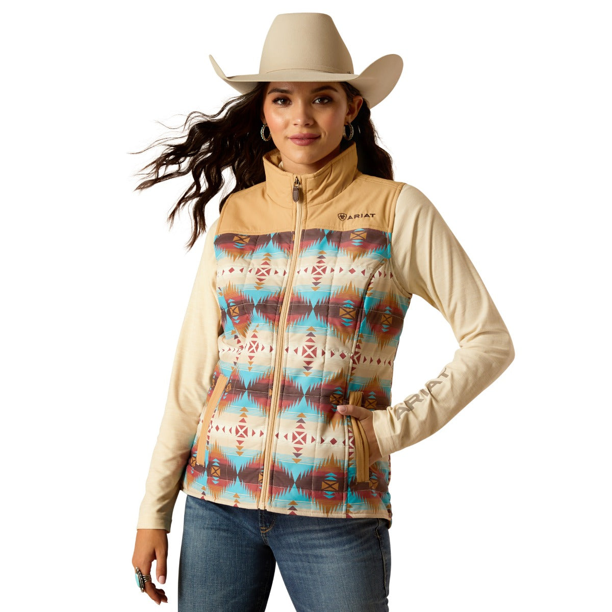 Ariat Serrano Southwest Print Women's Crius Insulated Vest 10052832