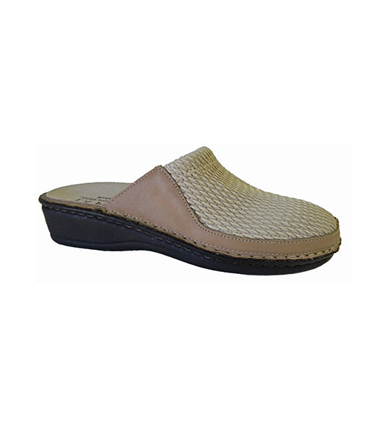 Flex Tan Removable Footbed Comfort Slip-On Wedge La Plume Womens Shoes