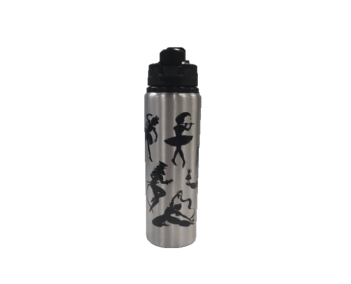 CJ Merchantile Aluminum Nutcracker 28 oz. Water Bottle G469-SILVER