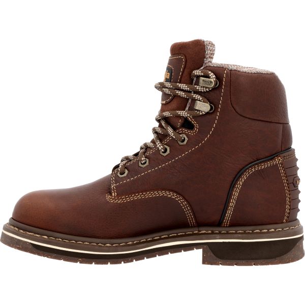 Georgia Boot Brown AMP LT Edge 6 inch Womens Alloy Toe Work Boots GB00515