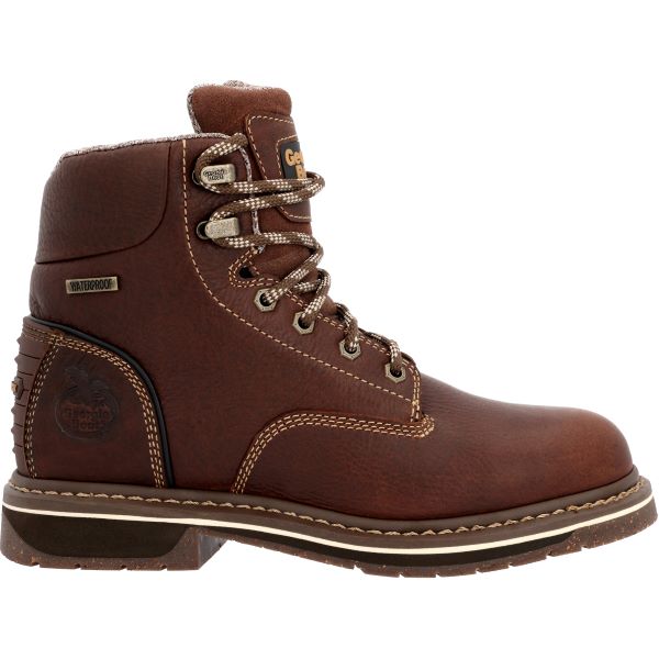 Georgia Boot Brown AMP LT Edge 6 inch Womens Alloy Toe Work Boots GB00515