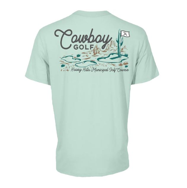Hooey Aqua 'Hooey Hills' Cowboy Golf Graphic T-Shirt GT2601AQ