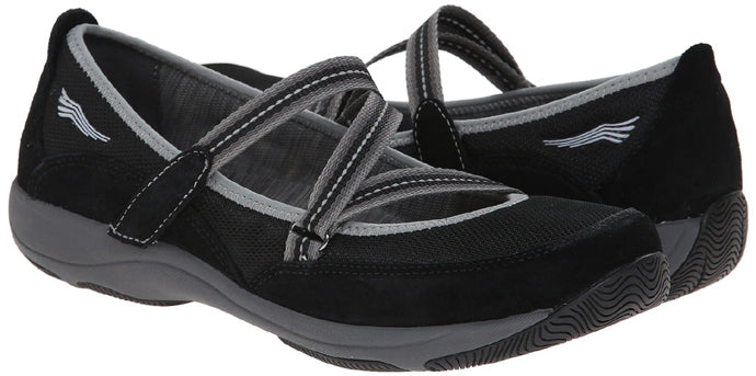 4504-020200 HAZEL Black Suede Leather Comfort Dansko Womens Shoes