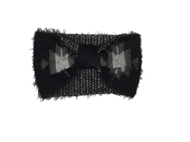 Very Moda Black Aztec Motif Eyelash Womens Headband HB16255-BK