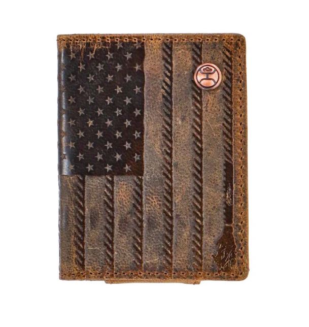 Hooey Liberty Roper Bifold Money Clip HFW003-BRBK