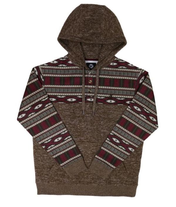 Hooey Brown Nomad Jimmy Printed Mens Hoody HH1182BR