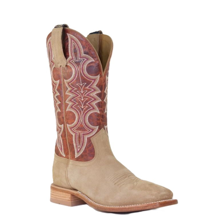 Hyer Boots Tan/Orange Holton Broad Squre Toe 13 inch Men's Roughout Boots HM11020