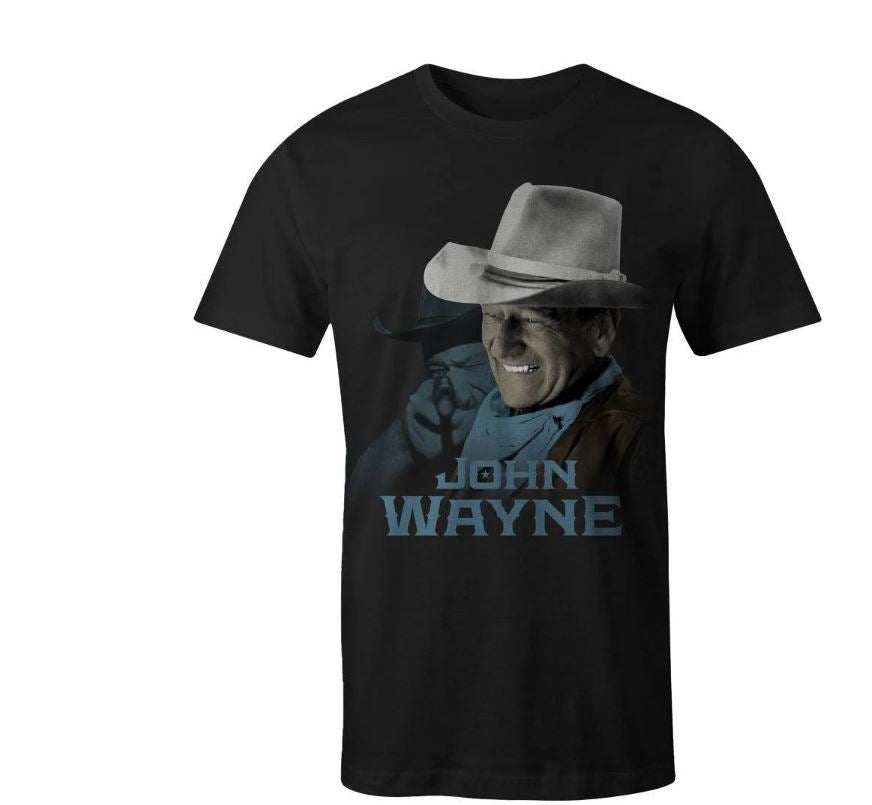 Hooey Black John Wayne Men's Short Sleeve T-Shirt HT1647BK
