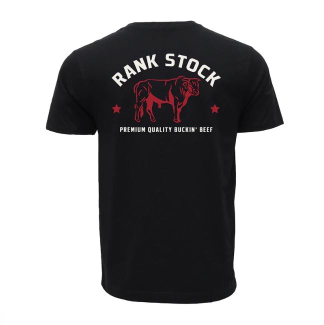 Hooey Black Charbray Rank Stock Men's Short Sleeve T-Shirt HT2619BK