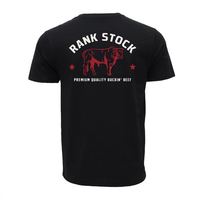 Hooey Black Charbray Rank Stock Men's Short Sleeve T-Shirt HT2619BK