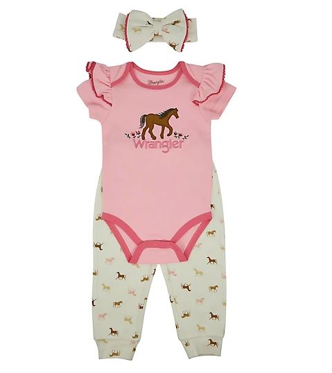 Wrangler Pink Horse Jogger Set HW1100015